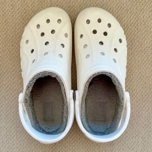 Crocs Classic Lined Clog White Gray M9 W11
